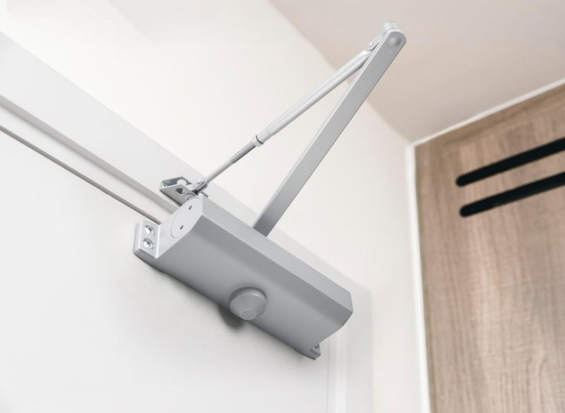 BRINKS Commercial Heavy Duty UL Listed Door Closer, Aluminum Finish - Commercial Door Hardware for Offices & Buildings - Image 2